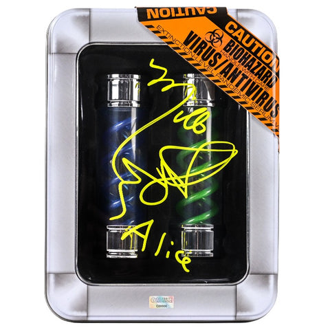 Milla Jovovich Autographed Resident Evil T-Virus & G-Vaccine Prop Replica Set