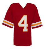 Rashee Rice (KC CHIEFS) Signed Red Custom Football Jersey - (SCHWARTZ COA)