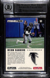 Deion Sanders Signed 1992 Skybox #161 Trading Card Grade 10 Beckett 40462