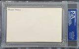Yankees Roger Maris Authentic Signed 3x5 Index Card Autographed PSA/DNA Slabbed