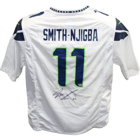 Jaxon Smith-Njigba Signed Seattle Seahawks White Nike Jersey FAN 42840