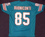 MIAMI DOLPHINS NICK BUONICONTI AUTOGRAPHED TEAL JERSEY "HOF 01" PSA/DNA 179034