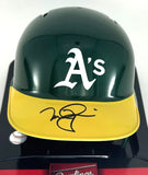 Athletics MARK McGWIRE Signed Rawlings Baseball Mini Helmet AUTO - BAS