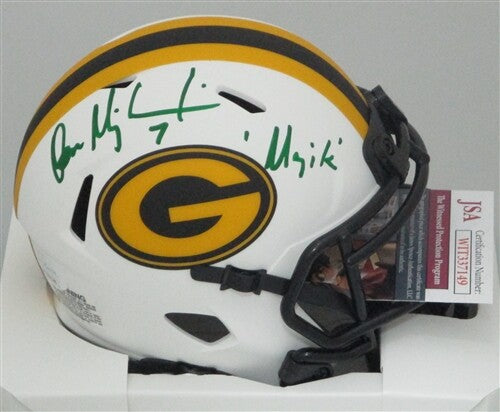 Packers DON MAJKOWSKI Signed LUNAR ECLIPSE Mini Helmet AUTO w/ "Majik" - JSA