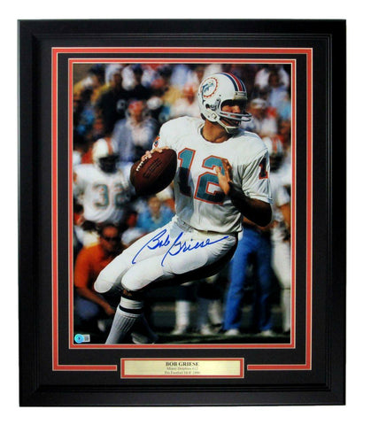Bob Griese HOF Miami Dolphins Signed/Auto 16x20 Photo Framed Beckett 166339