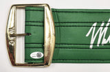 MIKE TYSON & HOLYFIELD AUTOGRAPHED GREEN WBC WORLD CHAMPIONSHIP BOXING BELT JSA