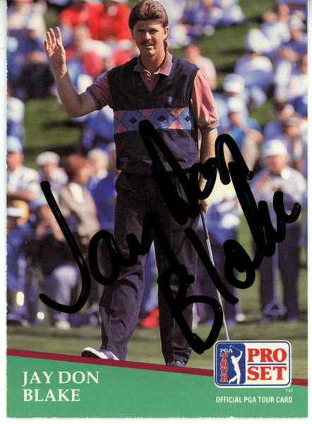 Jay Don Blake Autographed 1991 Pro Set #124 Trading Card Beckett 44836