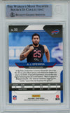 AJ Epenesa Autographed 2020 Panini Prizm #313 Rookie Card BAS Slab 38510
