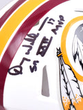 Doug Williams Signed Washington Flat White Speed Mini Helmet w/SB MVP- BA W Holo