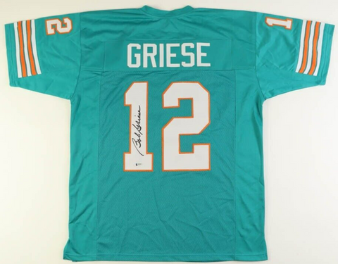 Bob Griese Signed Miami Dolphins Jersey (Beckett Hologram) 2xSuper Bowl Champ QB