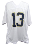 Riley Leonard Signed/Auto White Custom Football Jersey Notre Dame PSA/DNA 195626