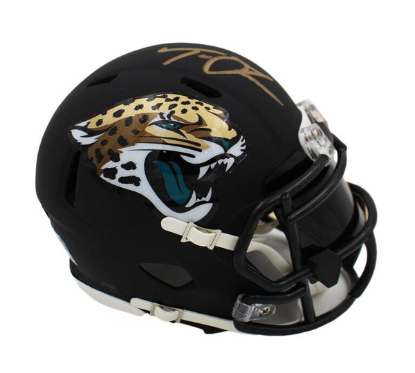 Trevor Lawrence Autographed Jaguars Flat Black Mini Helmet - Fanatics