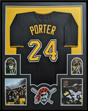 FRAMED PITTSBURGH PIRATES CUSTOM JERSEY WITH JOEY PORTER JR AUTOGRAPH JSA COA