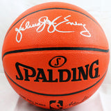 Julius Erving Autographed NBA Spalding Basketball- JSA Witnessed *Silver