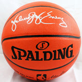 Julius Erving Autographed NBA Spalding Basketball- JSA Witnessed *Silver