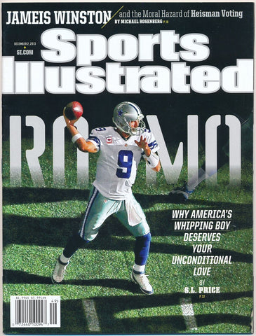 December 2, 2013 Tony Romo Sports Illustrated NO LABEL Newsstand Cowboys
