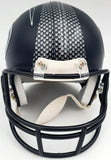 RUSSELL WILSON AUTOGRAPHED SEATTLE SEAHAWKS MINI HELMET IN SILVER RW HOLO 71469