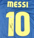 Lionel Messi Signed FC Barcelona Home Soccer Jersey #10 - Beckett Hologram