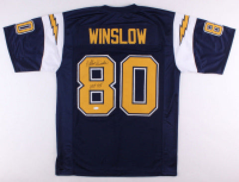 Kellen Winslow Signed Chargers Jersey (JSA) 5x Pro Bowl T.E. (1980-1983, 1987)