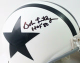 Bob Lilly Autographed Dallas Cowboys 60-63 TB Mini Helmet w/HOF - Beckett W Auth