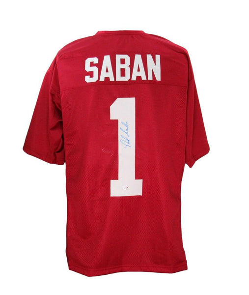 Nick Saban Alabama Autographed Football Jersey PSA/DNA 192672