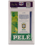 Pele Signed 2017 Panini Nobility Match Worn Patch - PSA Authentic