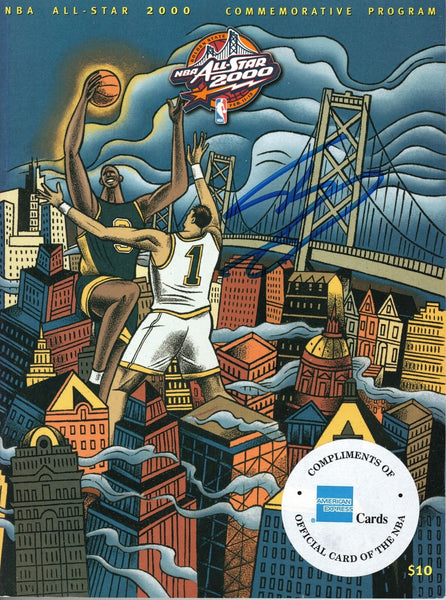 Shaquille O'Neal Signed Los Angeles Lakers 2000 NBA All Star Game Program BAS