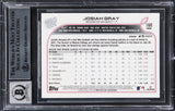 Nationals Josiah Gray Signed 2022 Topps CR #160 Card Auto Graded 10! BAS Slabbed