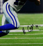 Amari Cooper Signed Cowboys 16x20 Running w/ Ball Right PF Photo- JSA W Auth *Bl