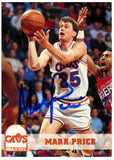 Mark Price Autographed/Signed 1993-1994 Hoops #41 Trading Card Beckett 52551