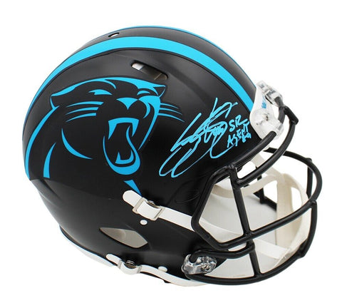 Steve Smith Sr Signed Carolina Panthers Speed Authentic ALT Black NFL Helmet