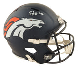 RJ Harvey Signed Denver Broncos Full Size Speed Replica Helmet JSA