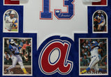 SUEDE FRAMED ATLANTA BRAVES RONALD ACUNA JR AUTOGRAPHED INSCRIBED JERSEY JSA COA