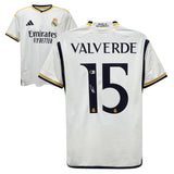 Federico Valverde Signed Real Madrid FC Home Soccer Jersey #15 with Beckett COA