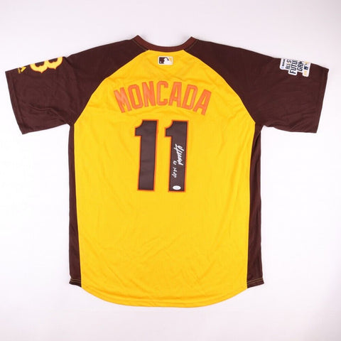 Yoan Moncada Signed 2016 All Star Futures Game Jersey (JSA COA) Red Sox Prospect