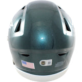 Devonta Smith Signed Philadelphia Eagles Mid-Sized Midi Helmet Beckett WIT 58595