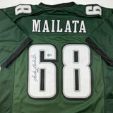 Autographed/Signed Jordan Mailata Philadelphia Green Jersey Beckett BAS COA