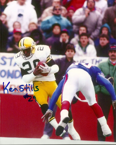 Green Bay Packers Safety KEN STILLS SR. Signed 8x10 Photo #3 AUTO ~
