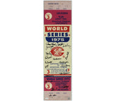 Johnny Bench Tony Perez Signed Cincinnati Red Signed 75 World Series Mega Ticket