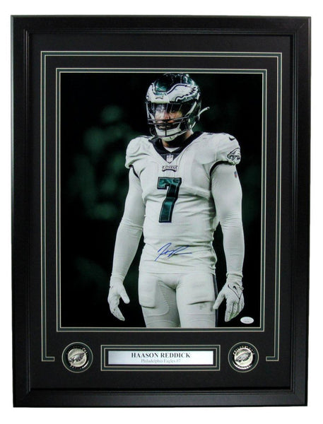 Haason Reddick Autographed 16x20 Photo Philadelphia Eagles Framed JSA 176773
