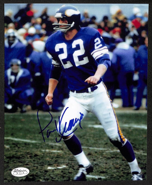 Paul Krause HOF Signed/Autographed 8x10 Photo Vikings JSA 213841