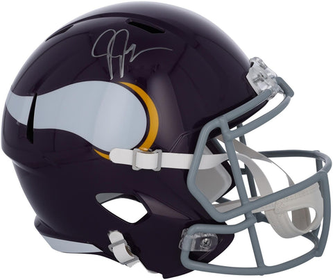 Autographed Justin Jefferson Vikings Helmet Fanatics Authentic COA Item#13397824