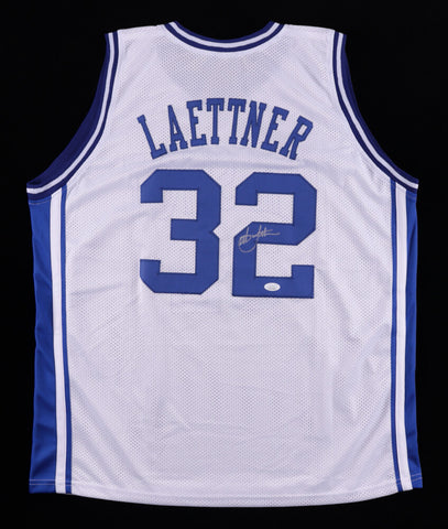 Christian Laettner Signed Duke Blue Devils Jersey (JSA) 3rd Overall Pick 1992