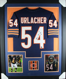 BRIAN URLACHER (Bears HOF navy TOWER) Signed Autographed Framed Jersey Beckett