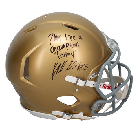 Kyren Williams Signed "Play Like A Champion" Authentic Helmet Beckett LE 23/23