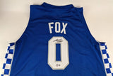 De'Aaron Fox Signed Kentucky Wildcats Jersey (Beckett) Sacramento Kings P.G.