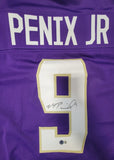 MICHAEL PENIX JR AUTOGRAPHED SIGNED COLLEGE STYLE CUSTOM XL JERSEY BECKETT QR