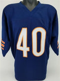 Gale Sayers Signed Chicago Bears Jersey (PSA COA) 4xPro Bowl Running Back / HOF