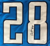 Chris Johnson Tennessee Signed Blue Football Jersey JSA ITP Hologram