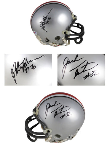 Jack Tatum Pete Johnson Autographed Ohio State Buckeyes Mini Helmet PSA 52751
